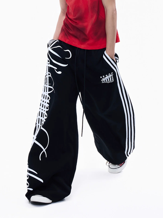 Striped Webbing Sweatpants
