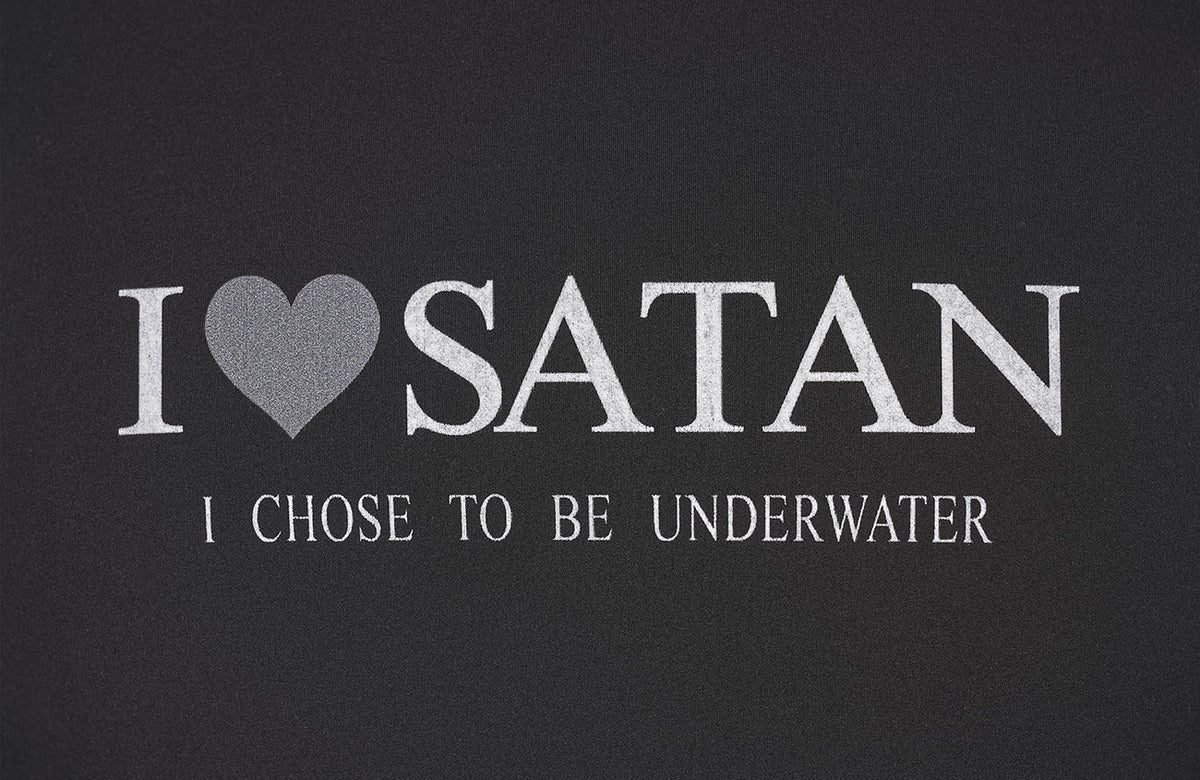 UNDERWATER Satan Racing Mock-Neck Long-Sleeve Tee