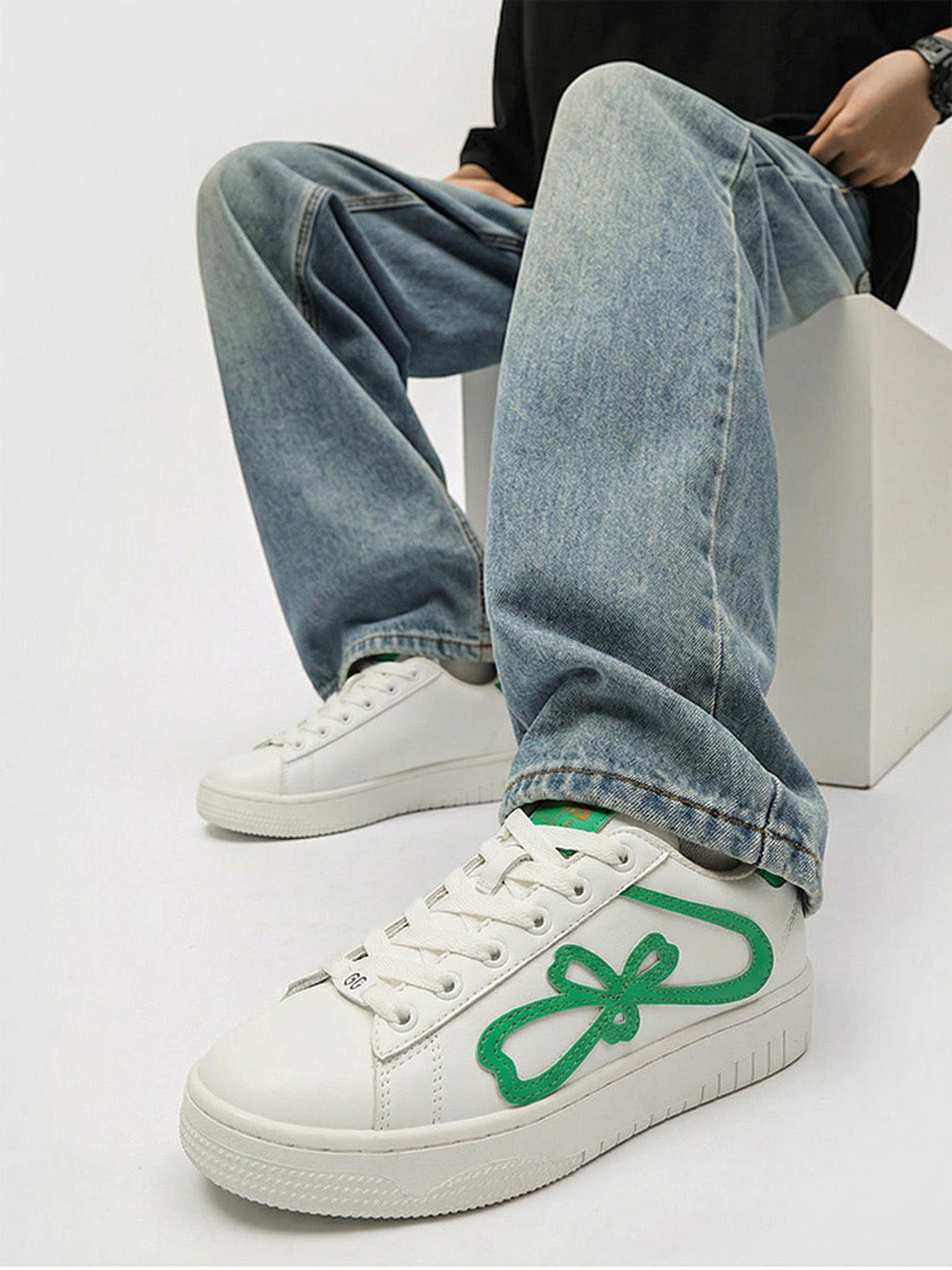 Lucky Clover Chunky Platform Sneakers