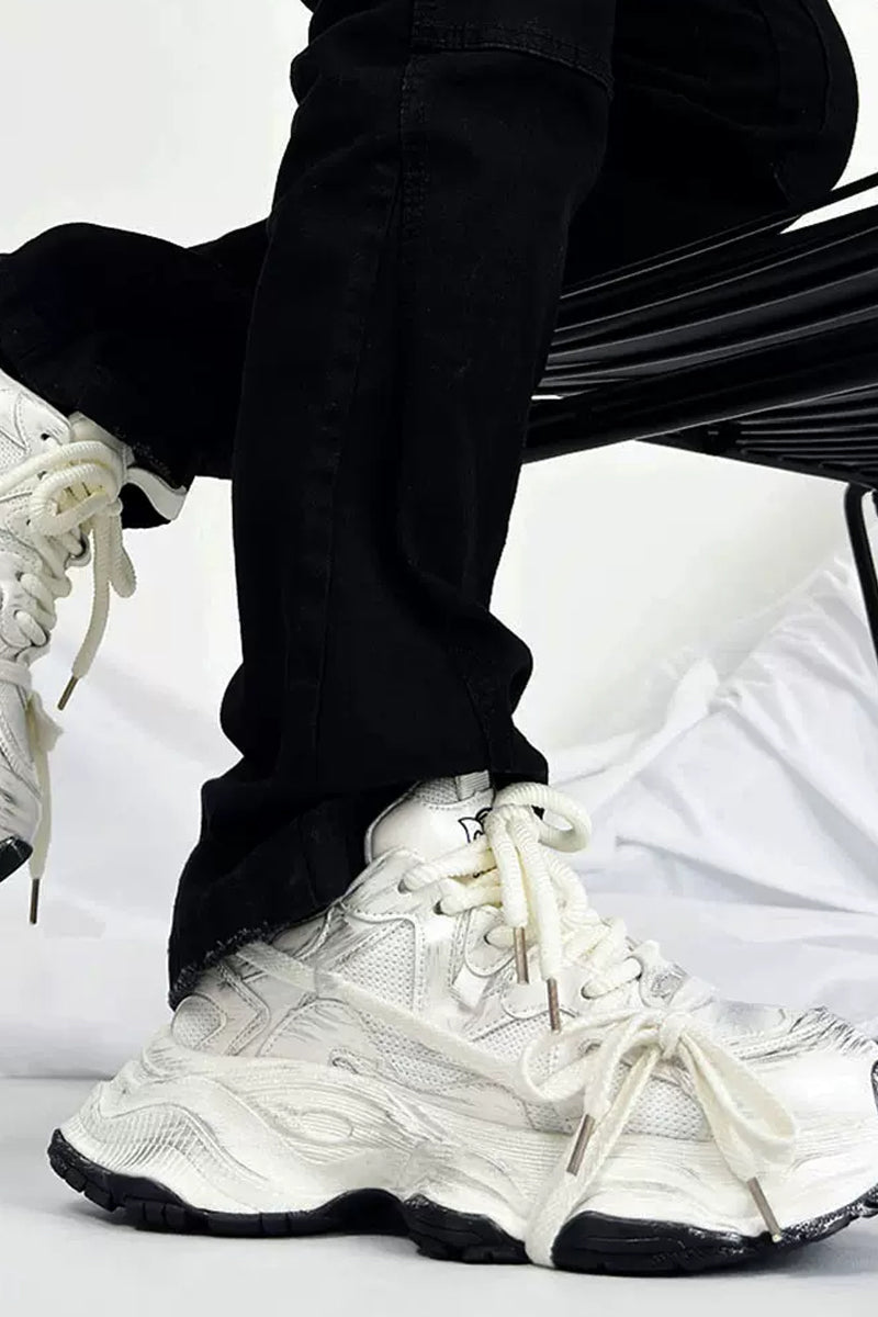 Vintage Chunky Lace-Up Dad Sneakers - EU Only