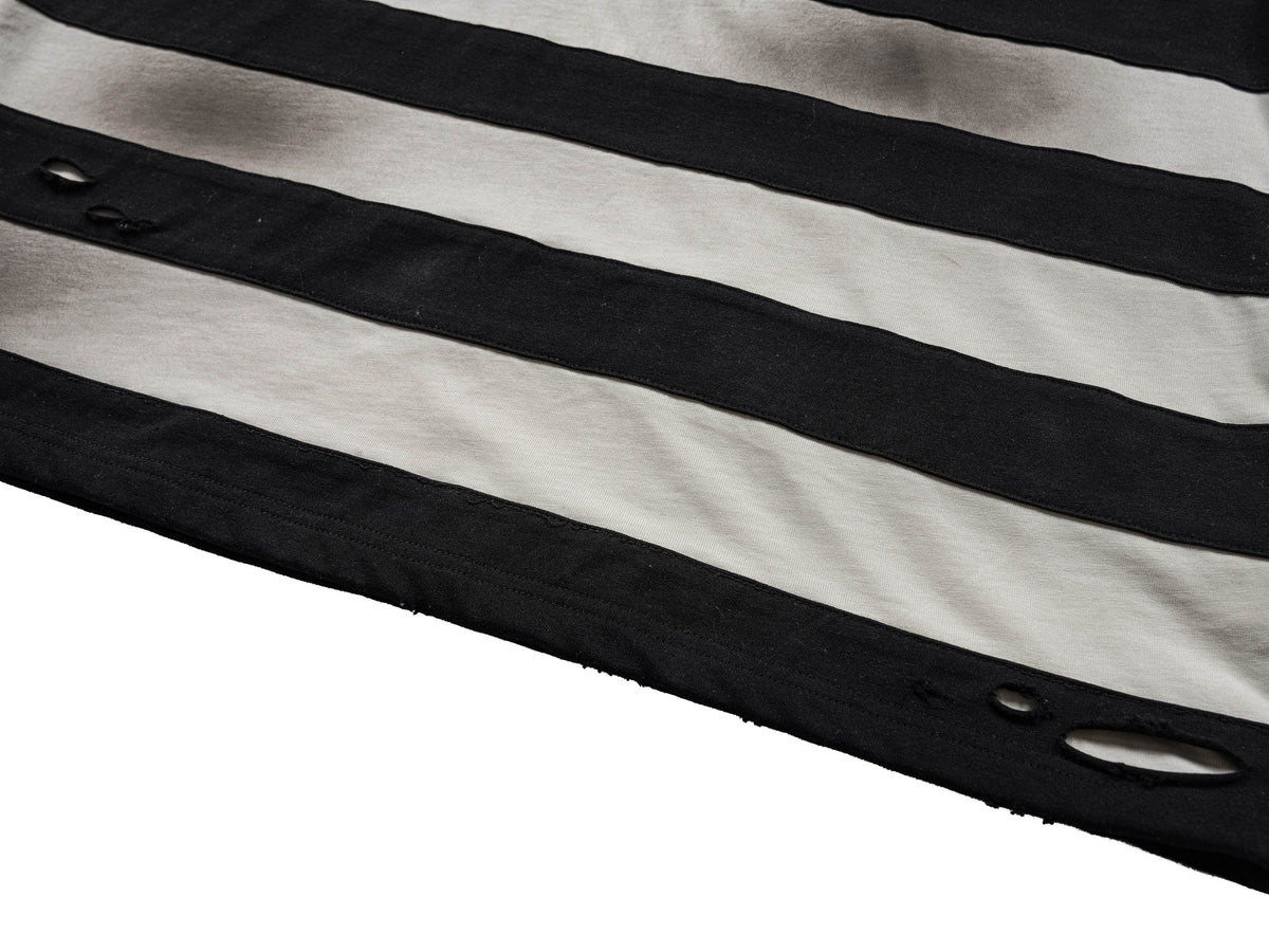 UNDERWATER The Jailbird Distressed Striped T-Shirt