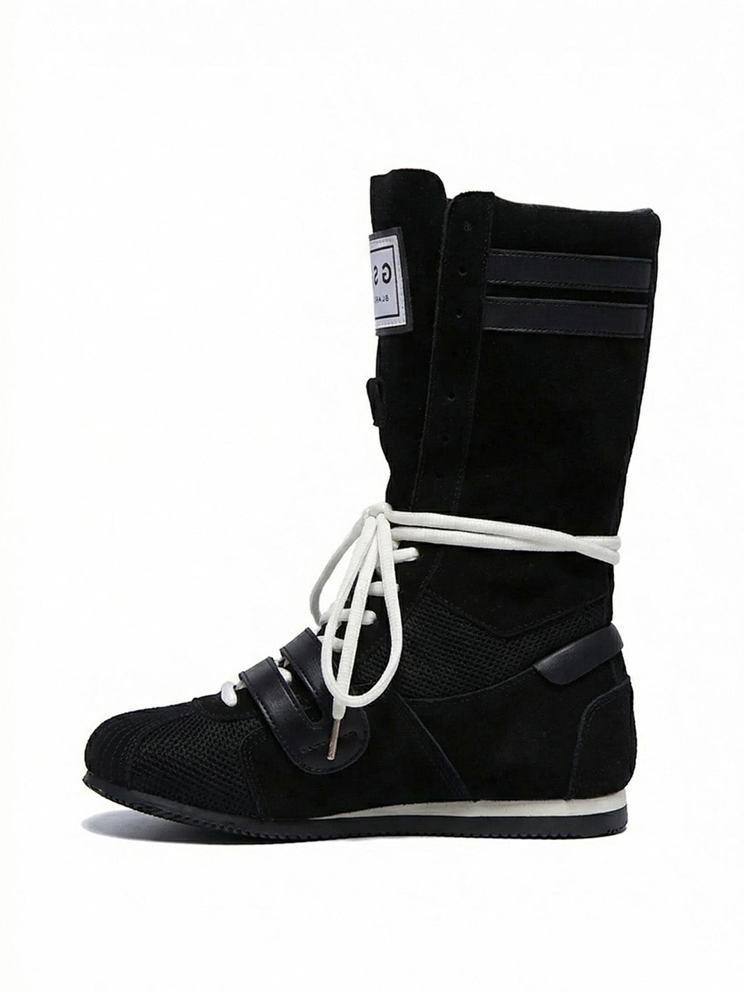 Black Knockout Pro2.0 Hybrid Velcro Boxing Trainer Boots