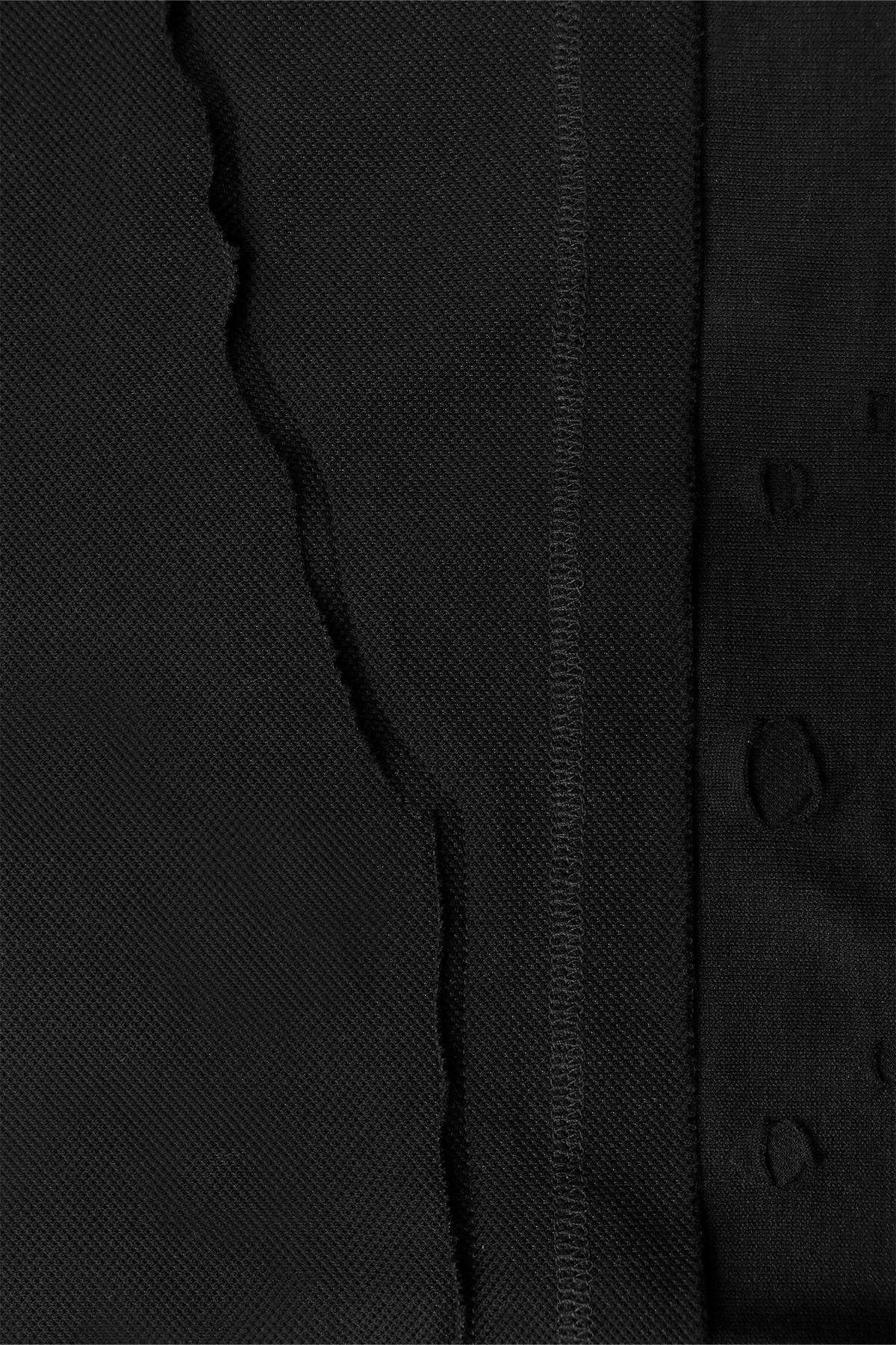 RELABEL Spliced Embroidered Polo Shirt