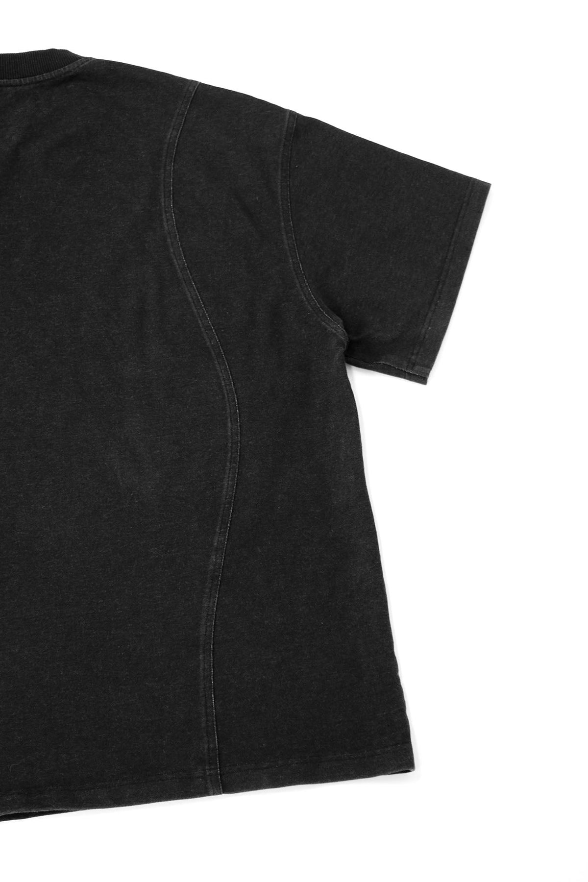 RELABEL Detachable Hood Washed Denim Tee