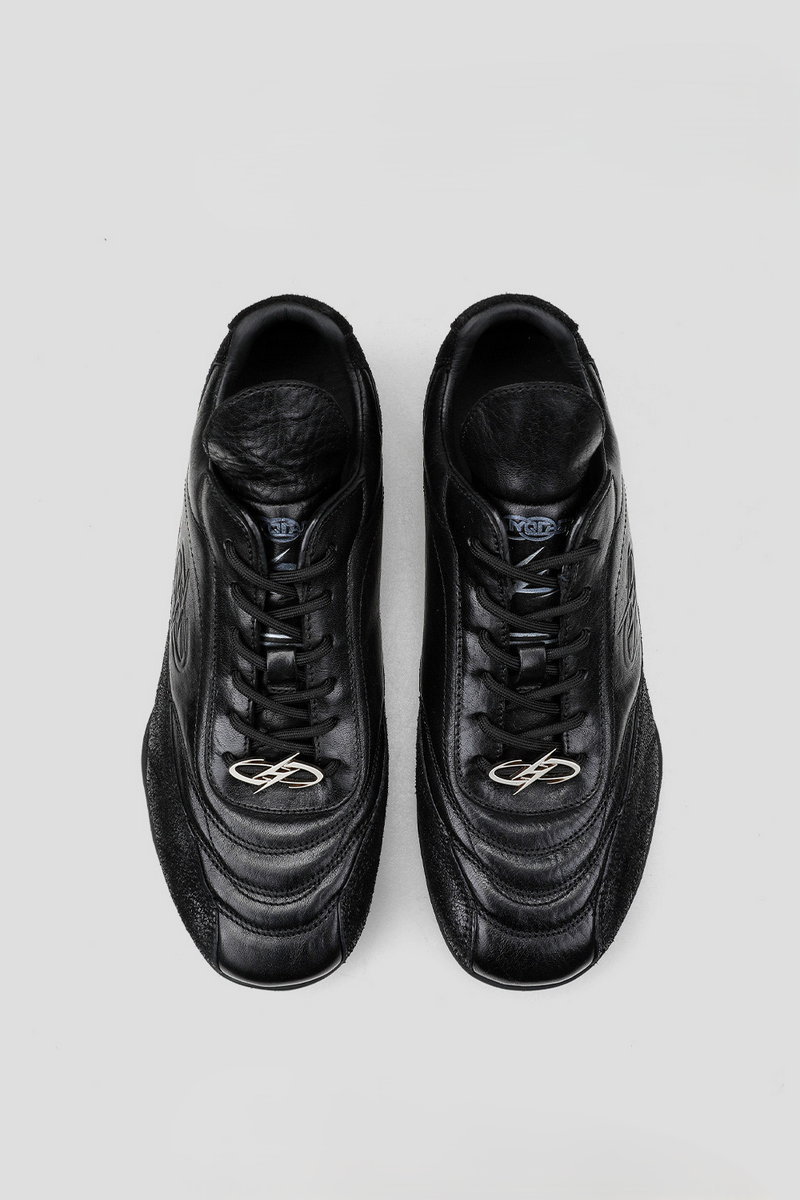 Horsehide Racing Trainer Sneakers