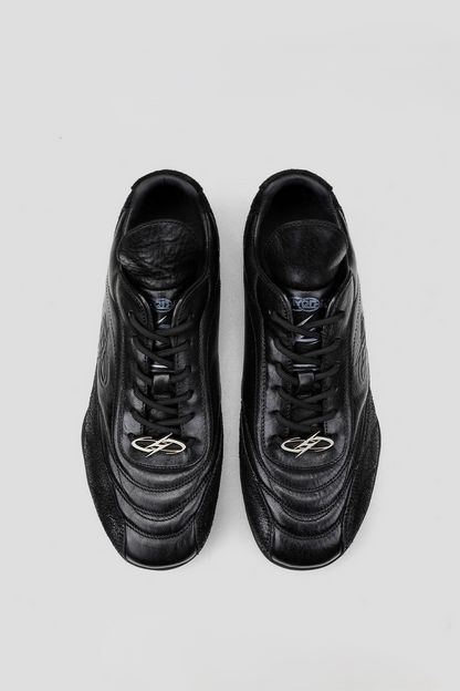 Horsehide Racing Trainer Sneakers