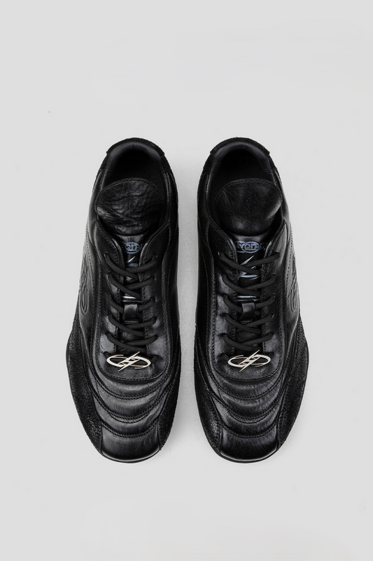 Horsehide Racing Trainer Sneakers