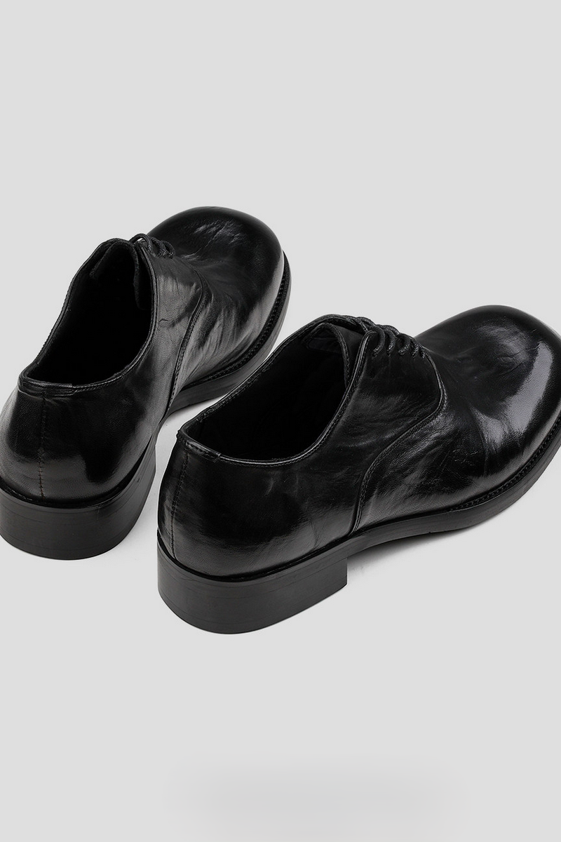 Washed Horsehide Derby Shoes