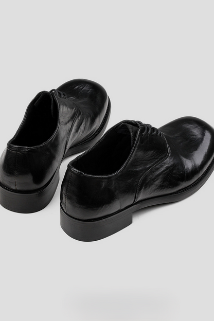 Washed Horsehide Derby Shoes