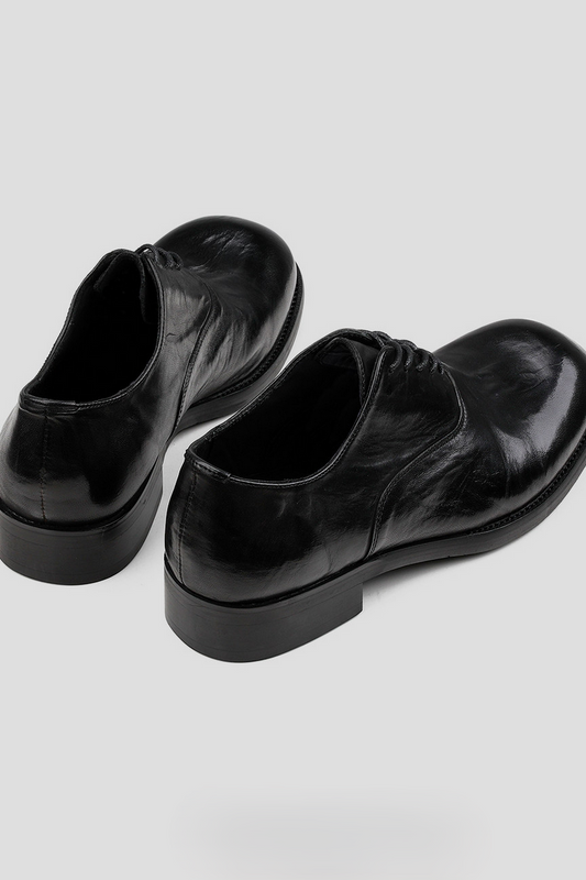 Washed Horsehide Derby Shoes