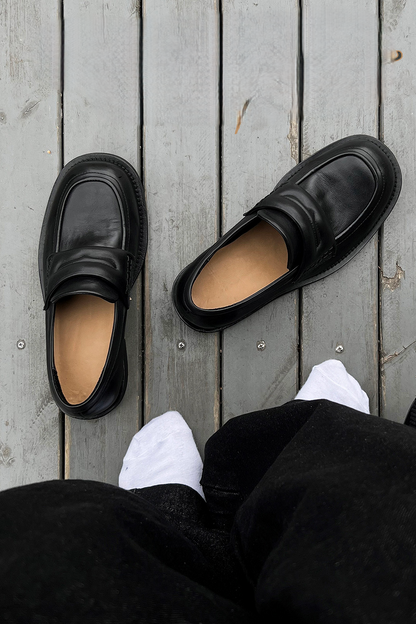 Square Toe Loafer Shoes