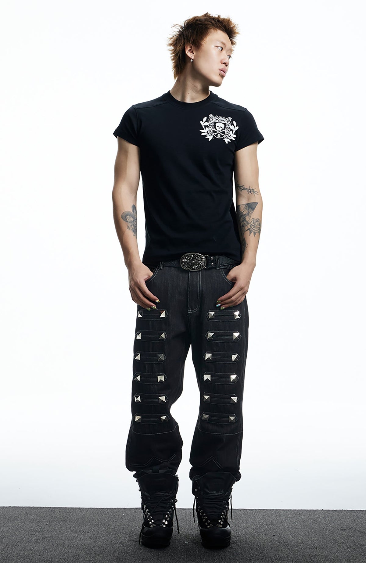DND4DES Gothic Skull Crest T-Shirt