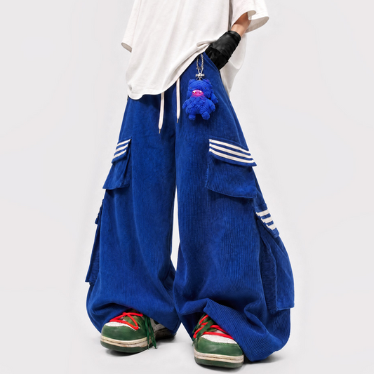 UUCSCC Multi-Pocket Wide-Leg Cargo Pants