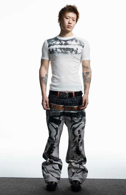 DND4DES Slim Opiate Teeth Graphic Tee