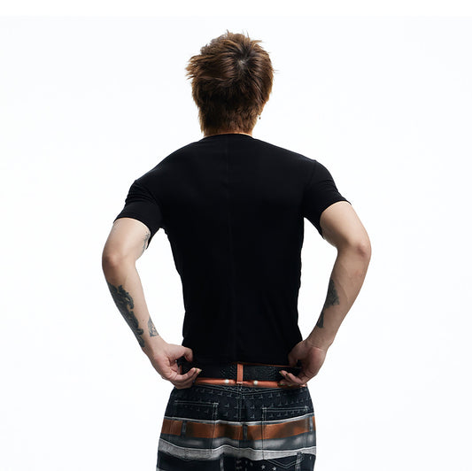 DND4DES Slim Bullet Graphic Wool-Blend Tee