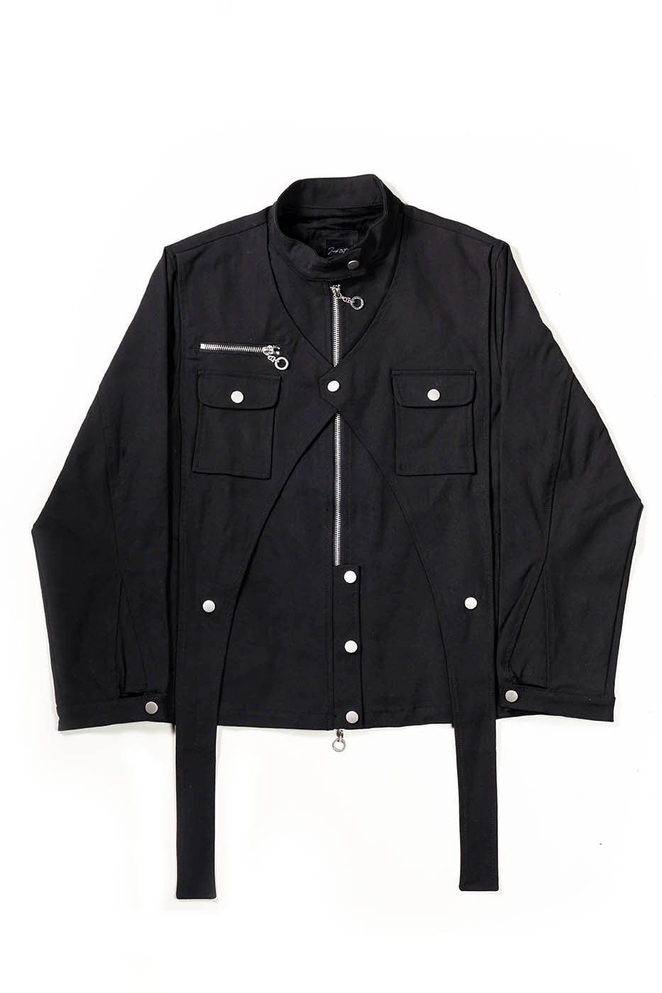 INSIDE OUT Arc Paneled Rivet Jacket