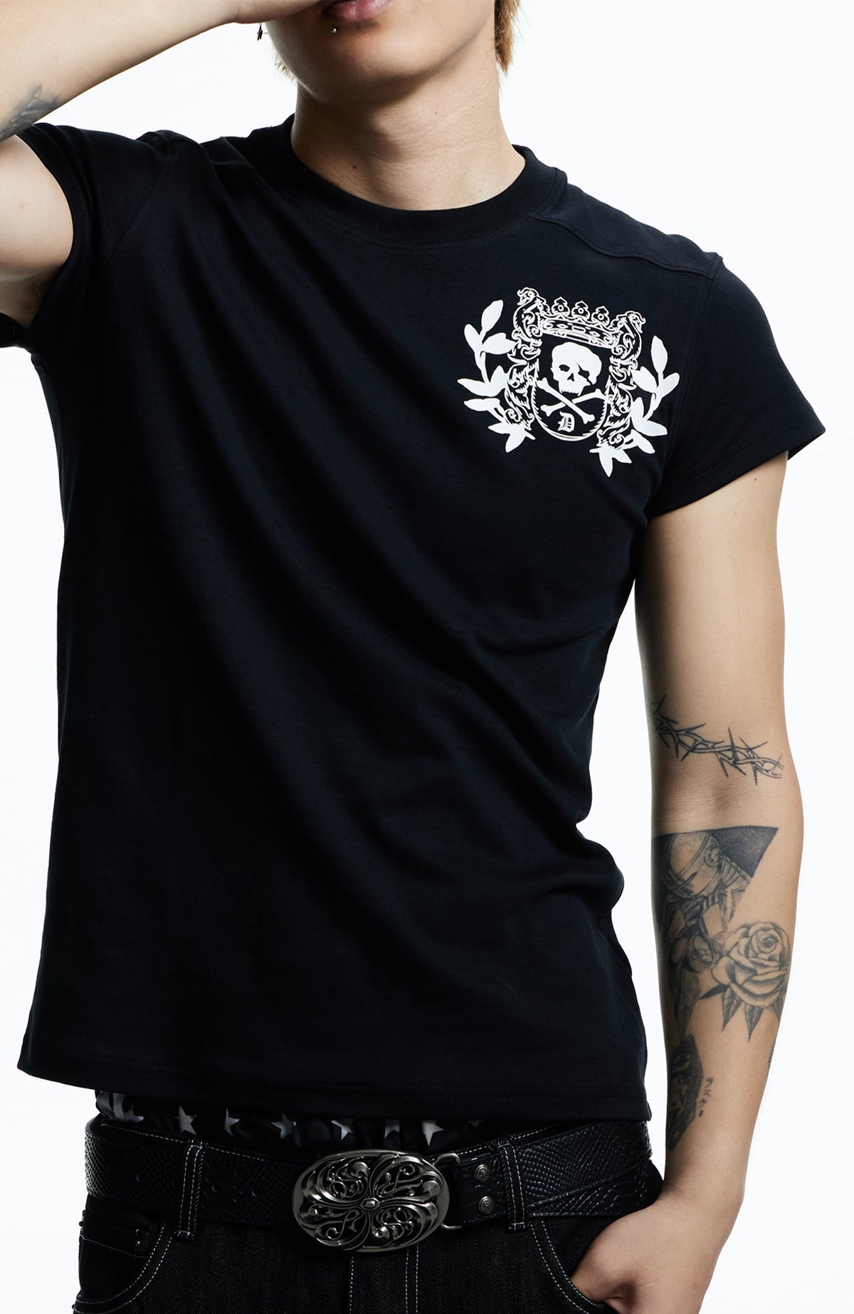 DND4DES Gothic Skull Crest T-Shirt