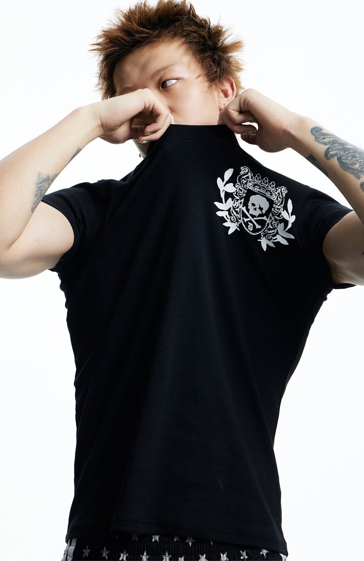 DND4DES Gothic Skull Crest T-Shirt