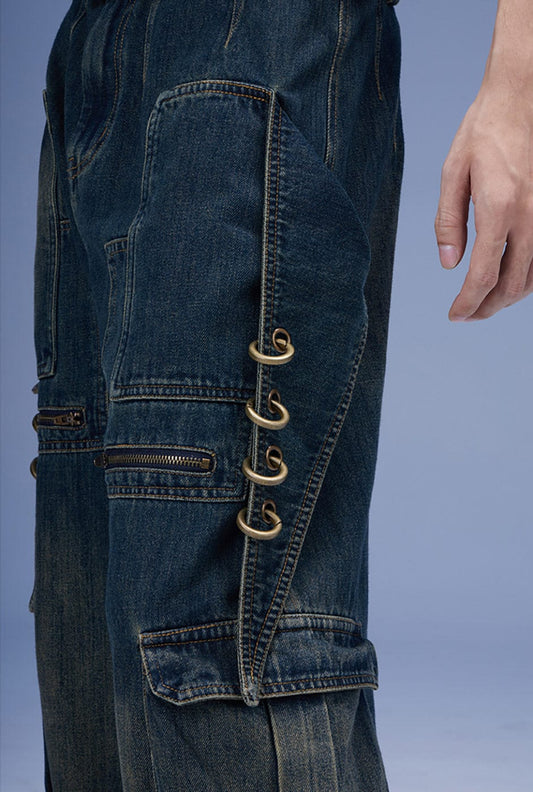 DND4DES Scimitar Rings Deconstructed Denim Cargo
