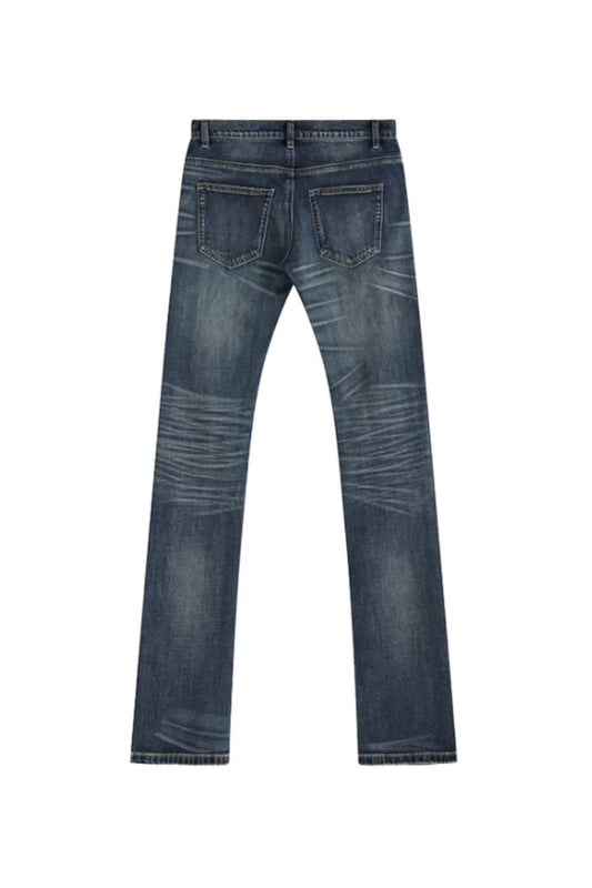 Blue Ghost Washed Aged Denim