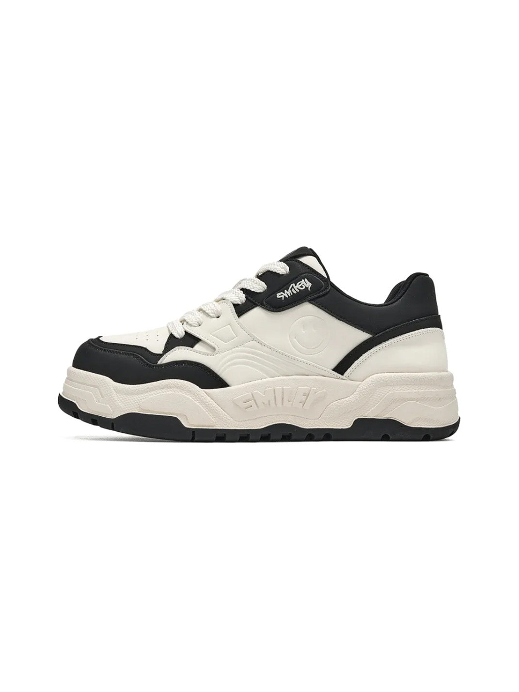 Black Retro Platform Skate Sneakers