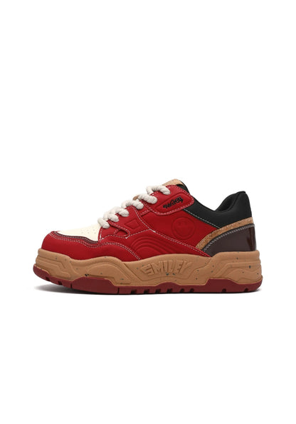 Black Retro Platform Skate Sneakers