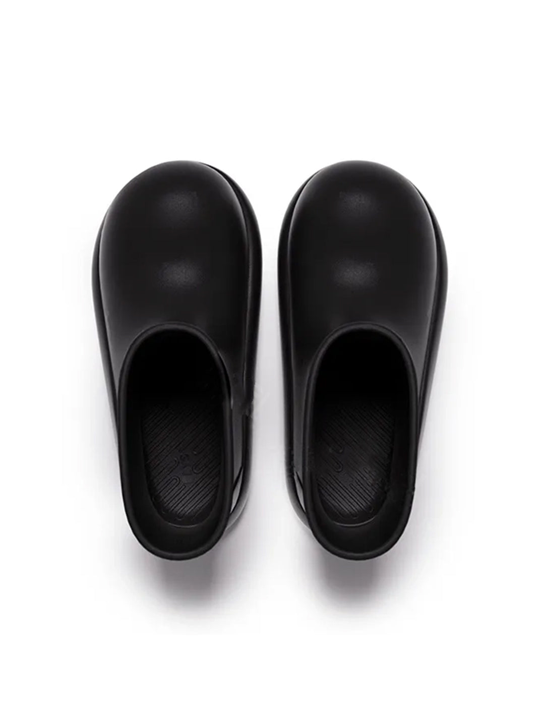 Black Chunky Short Rain Boots