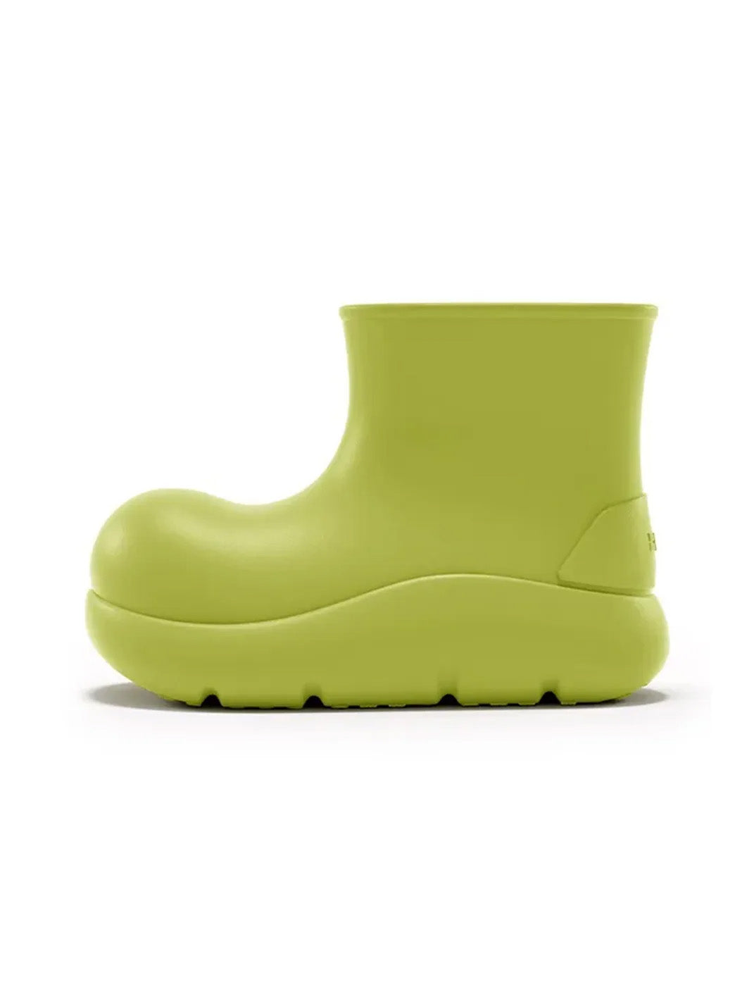 Green Chunky Short Rain Boots