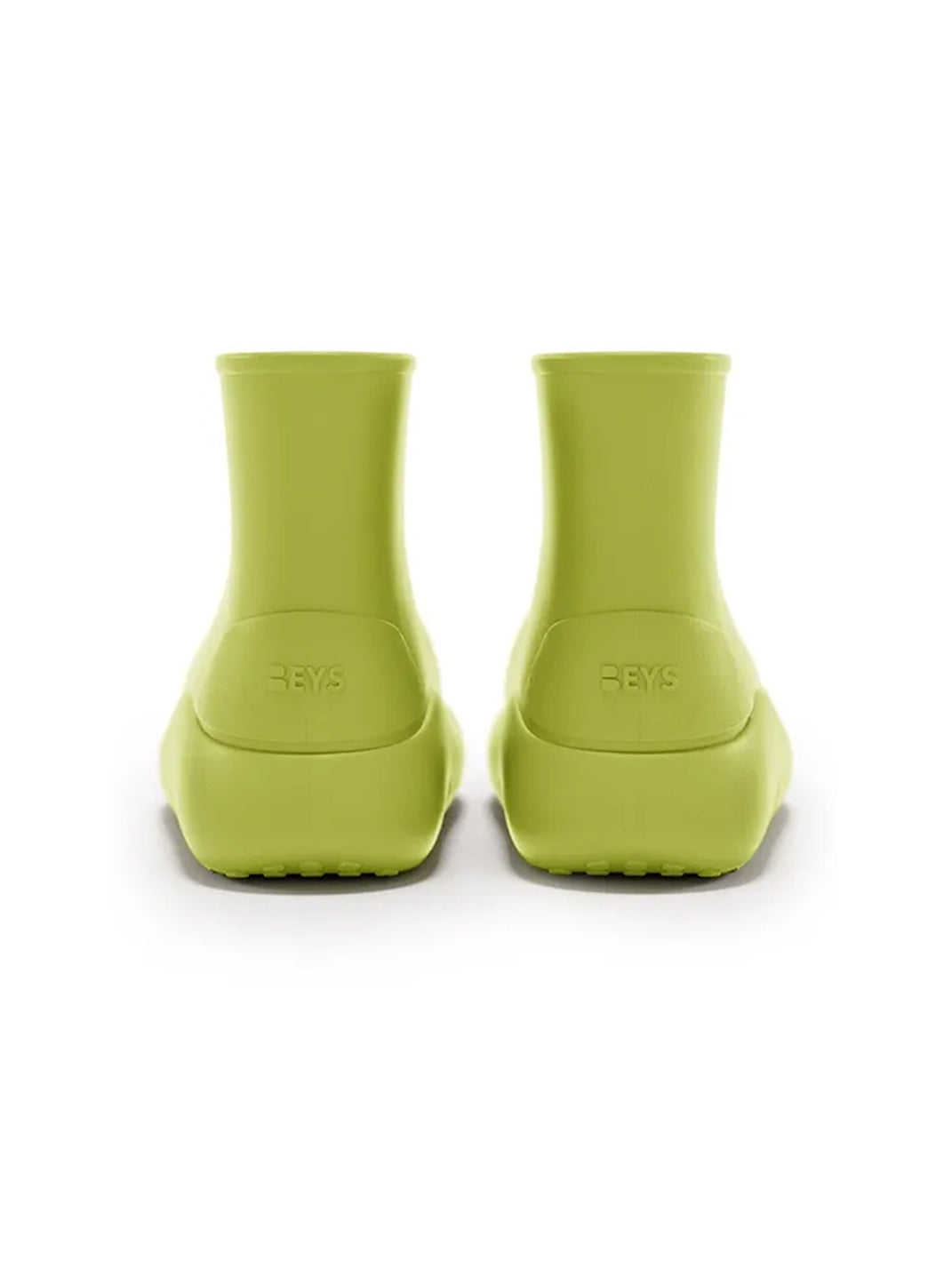 Green Chunky Short Rain Boots