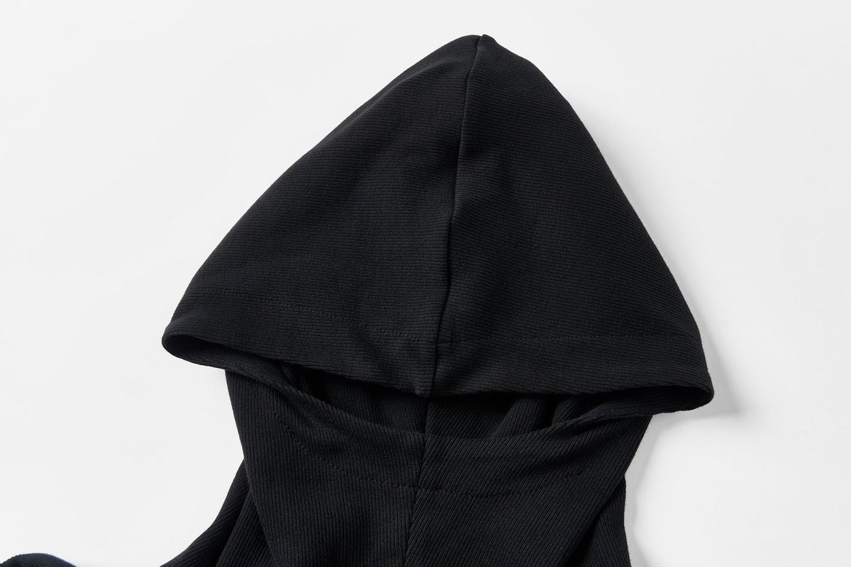 SAVAGEGROWTHWORLD Paranoia Graphic Balaclava Slim Hoodie