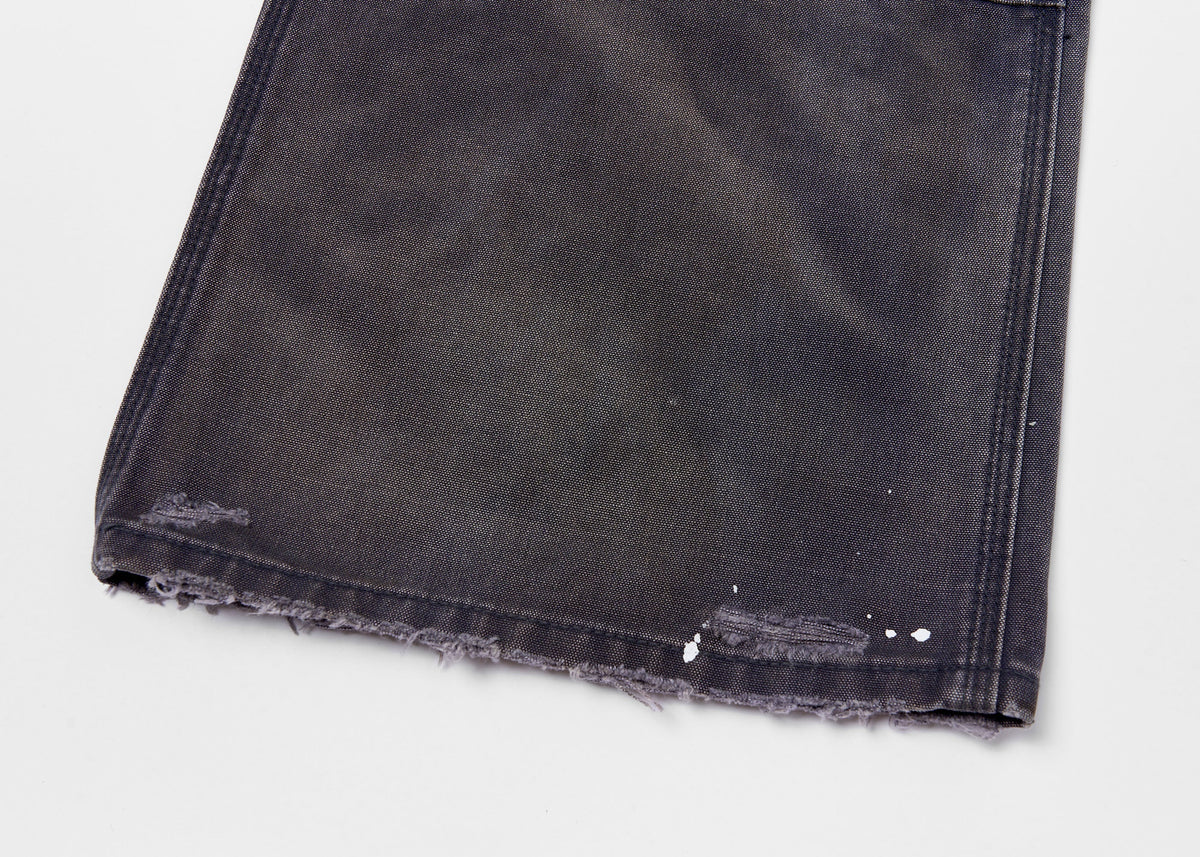 SAVAGEGROWTHWORLD Distressed Double-Knee Splatter Jeans