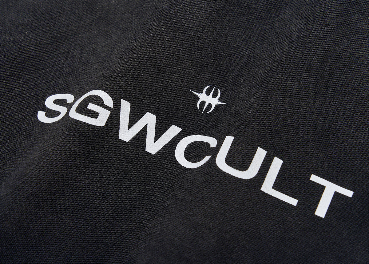 SAVAGEGROWTHWORLD Athletic Distressed Patch Sweatshirt