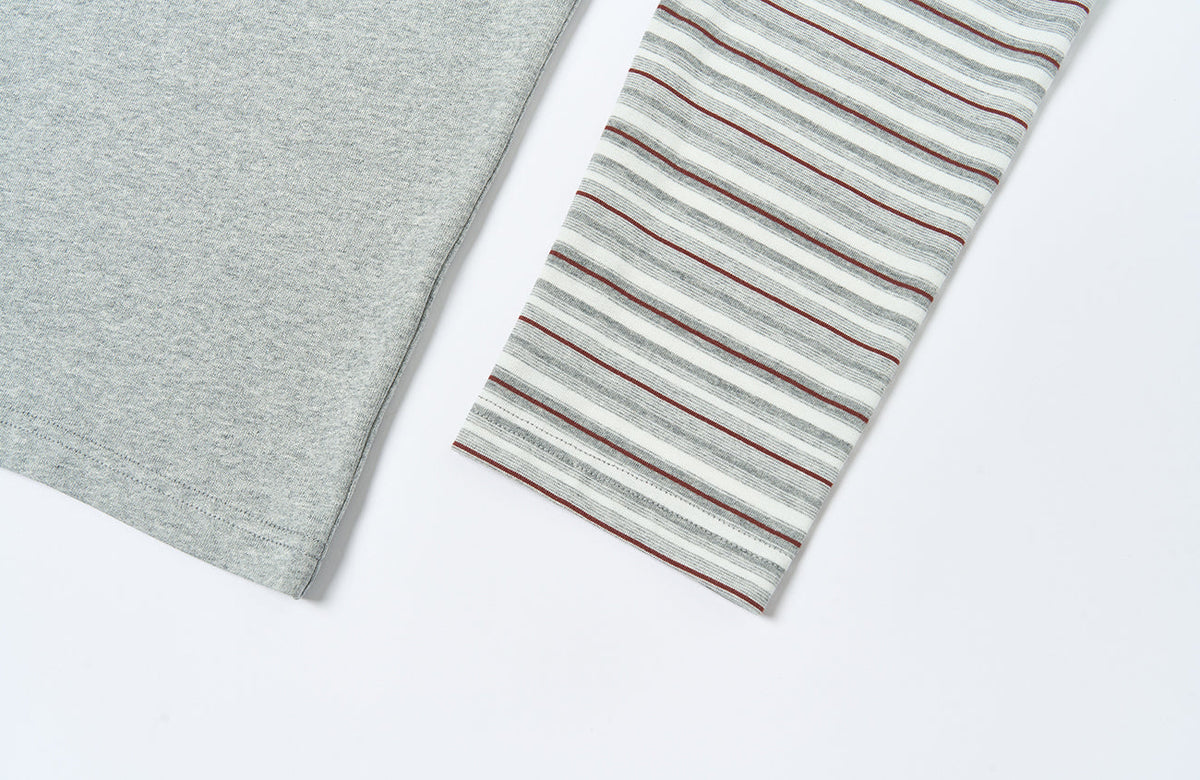 SAVAGEGROWTHWORLD Graffiti Layered Stripe Long Tee