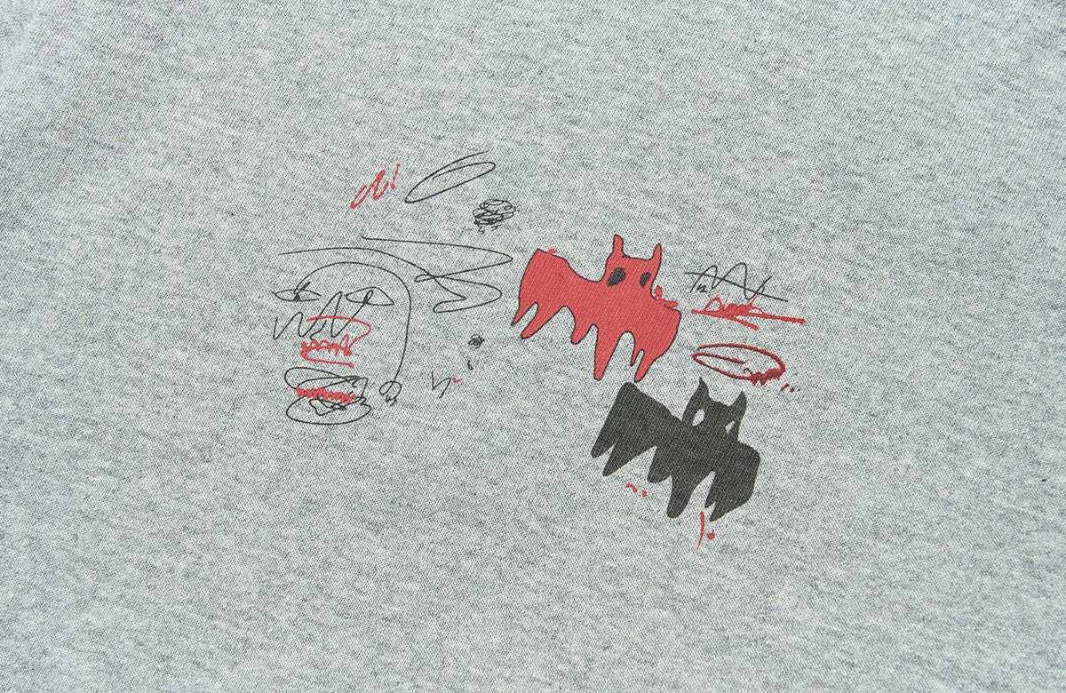 SAVAGEGROWTHWORLD Graffiti Layered Stripe Long Tee