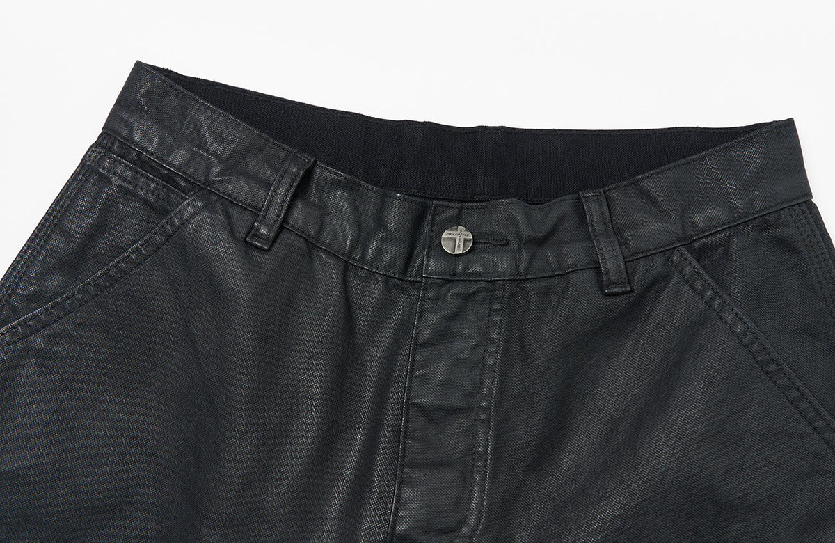 SAVAGEGROWTHWORLD Waxed Washed Dark Baggy Pants