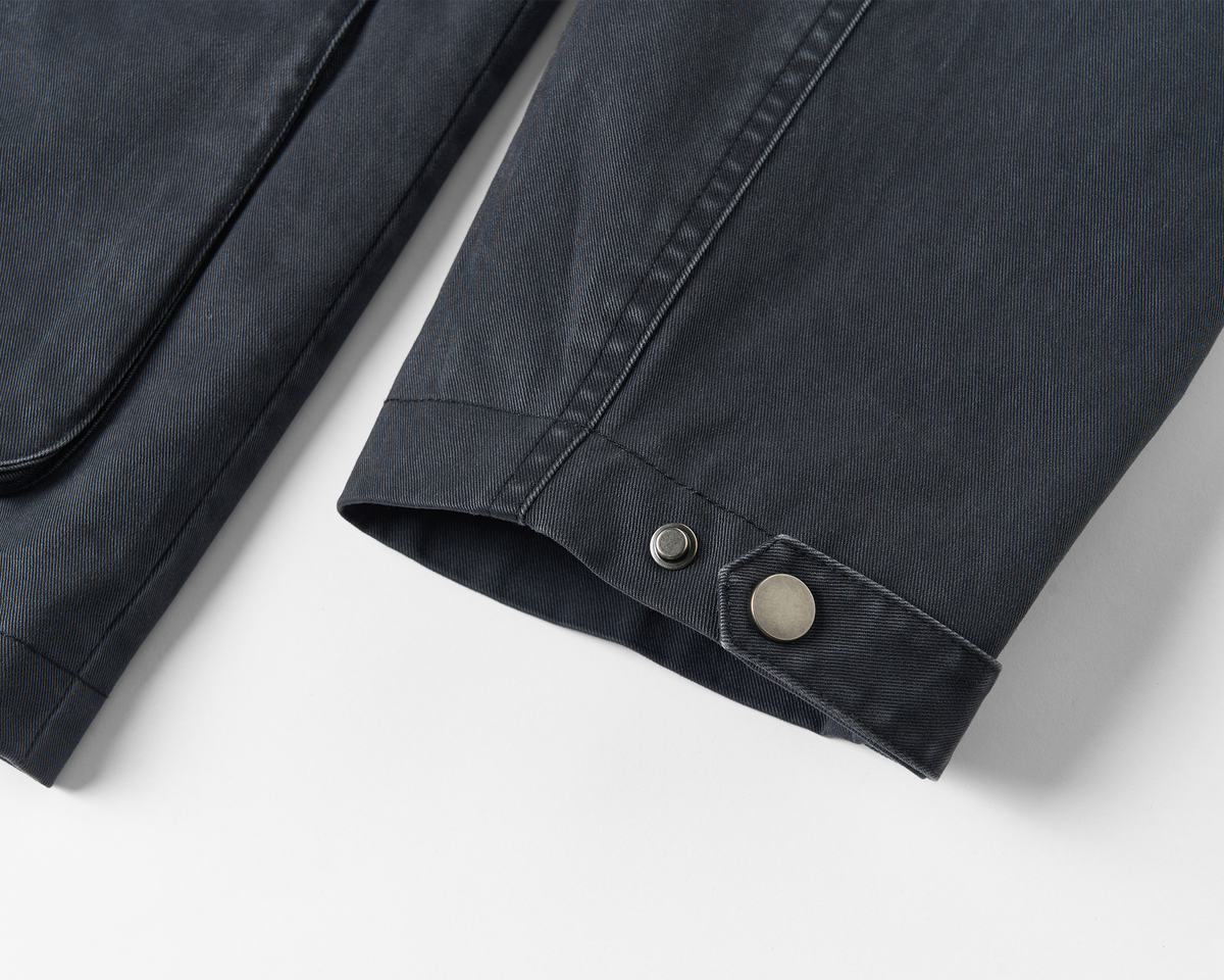 SAVAGEGROWTHWORLD Washed Canvas Multi-Pocket Utility Jacket