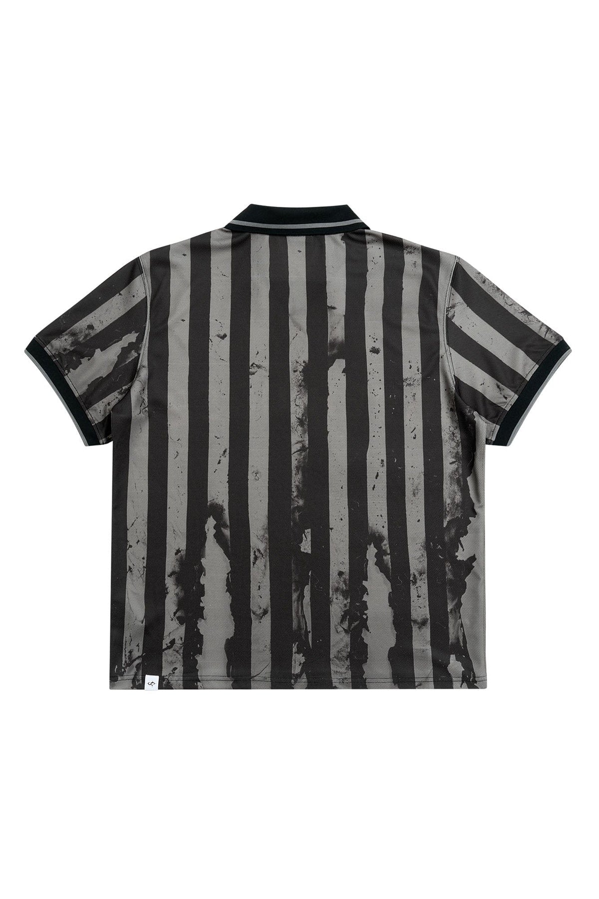 SAVAGEGROWTHWORLD OVERDOSE Distressed Striped Jersey