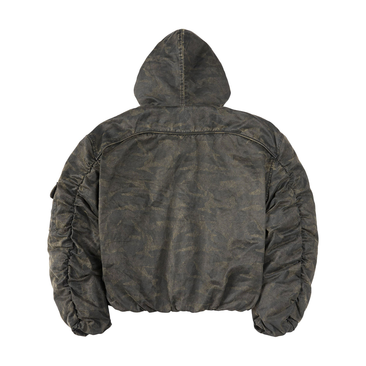SAVAGEGROWTHWORLD Camo Faux Fur Lining Bomber Jacket