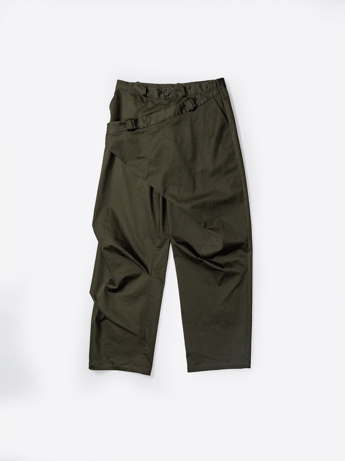 KADAKADA Deconstructed Apron-Wrap Trousers