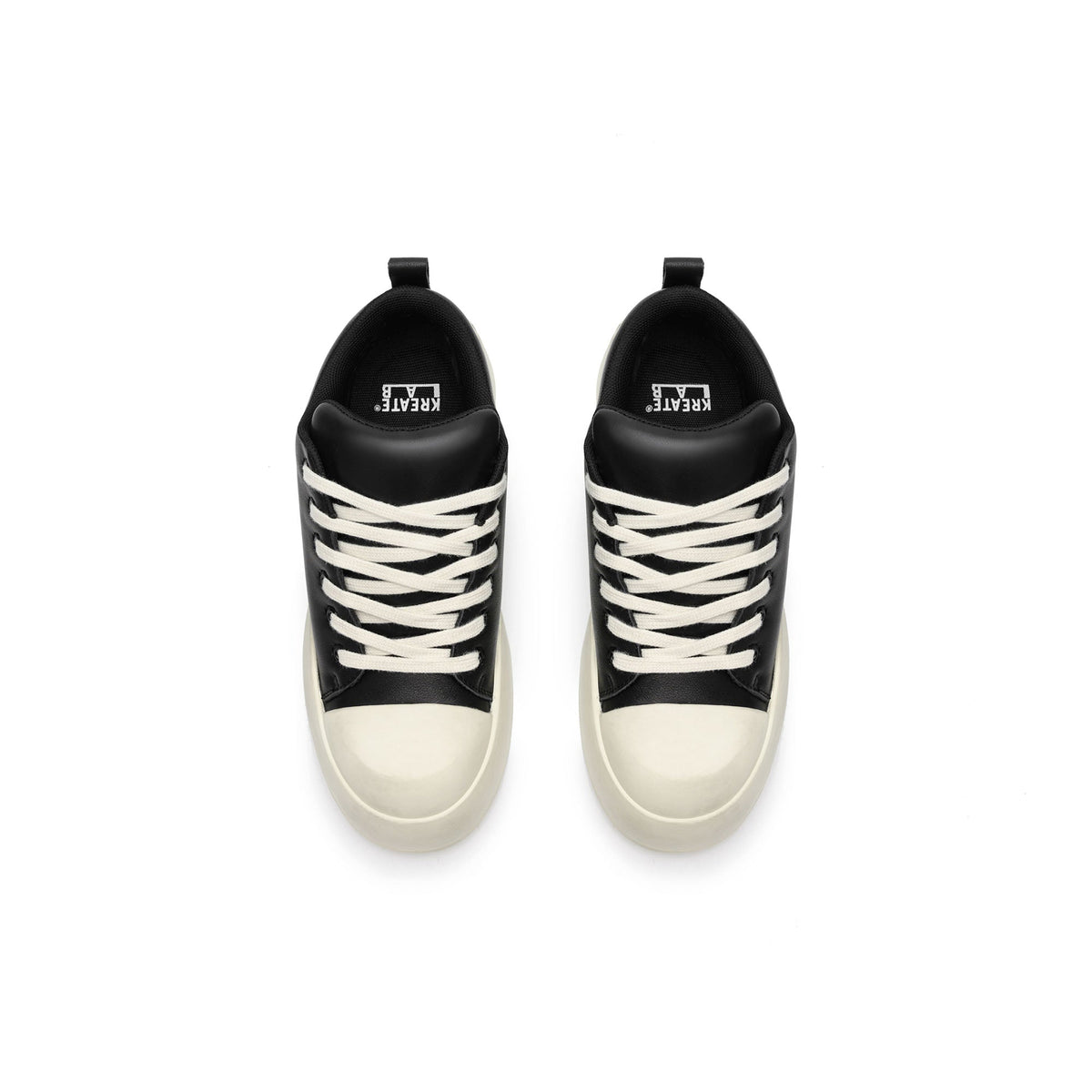 KREATE Rubber-Toe Jumbo Leather Sneaker