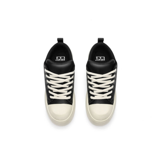 KREATE Rubber-Toe Jumbo Leather Sneaker