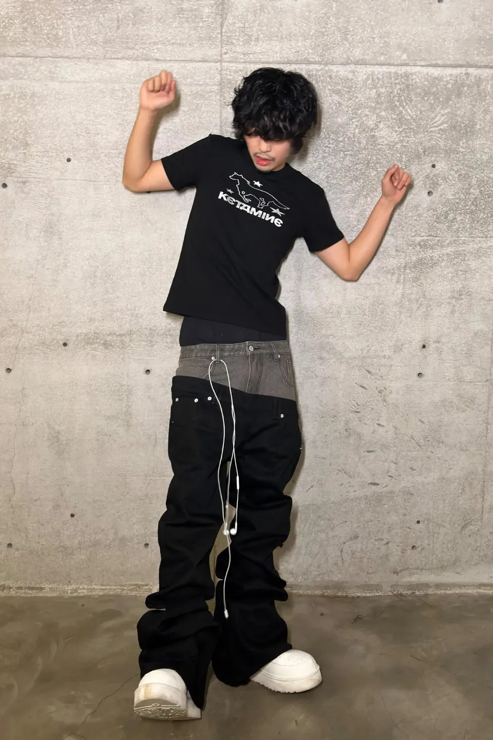Deftones Silver Foil Stamped Stretch Tee