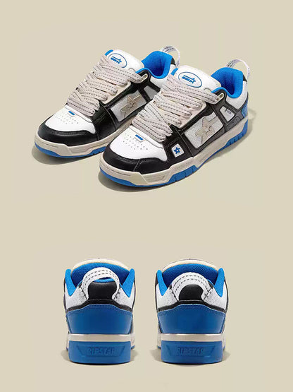 Blue Retro Low-Top Everyday Sneakers