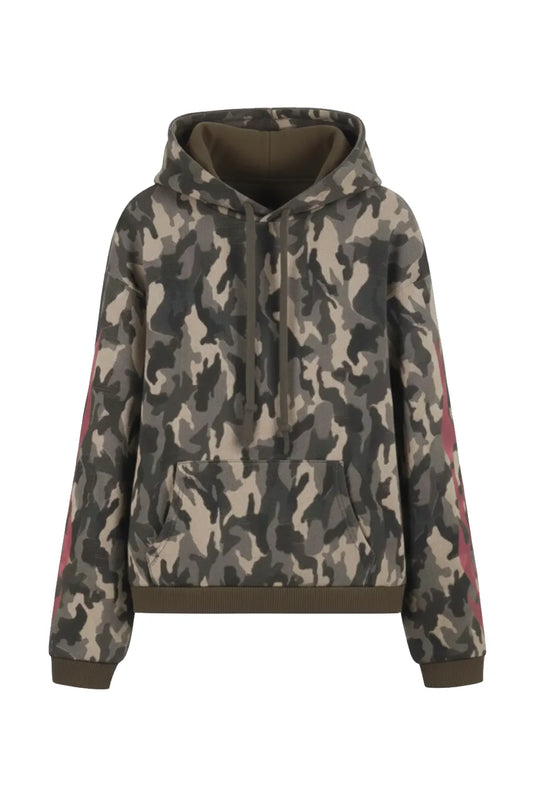 Flame Camouflage Waffle Hoodie