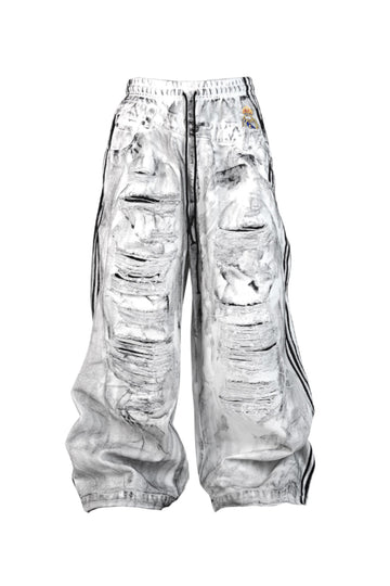 Football Punks White Canvas Pants