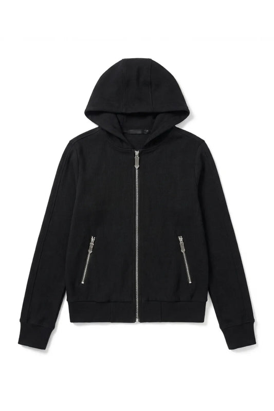 Gothic Skull Cross Graphic Zip Hoodie