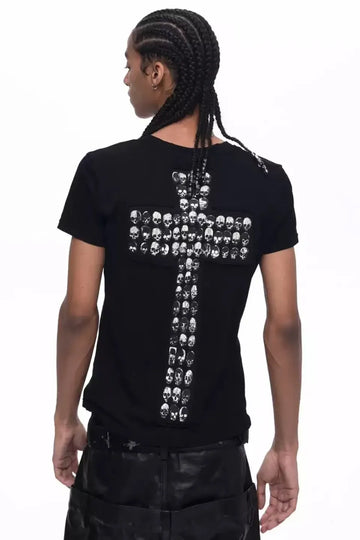 Gothic Skull Emblem T-shirts
