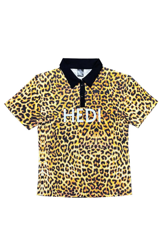 HEDI Inspired Leopard Polo Shirts
