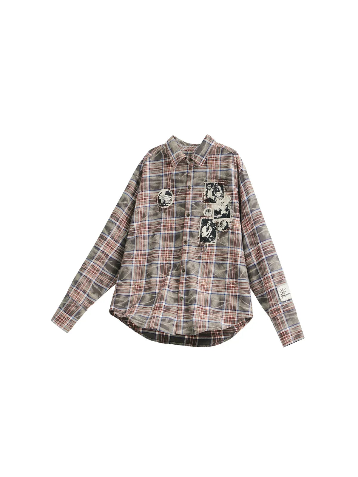 EMO"Distortion Plaid" Oversized Shirt