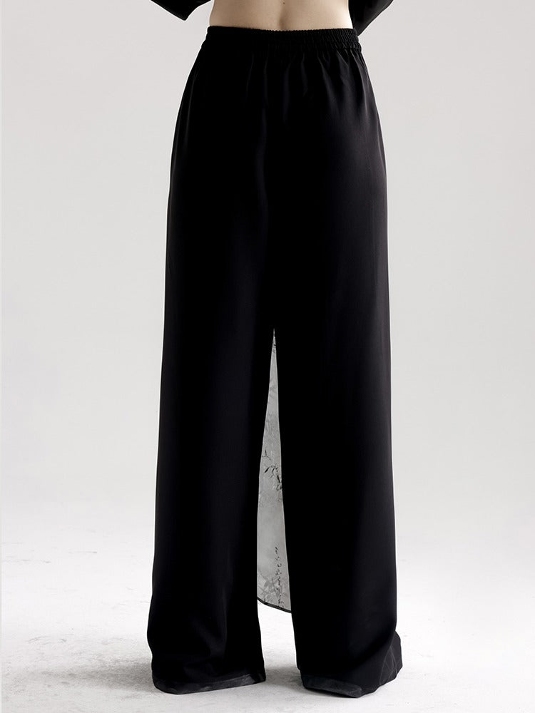 Neo Chinese SUIBOKU Loose Wide-Leg Pants [ID:0010PA]